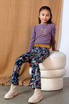 Meisjes Crepe Jersey Flare Pants With Aop Paisley van Like Flo in de kleur Paisley in maat 140.