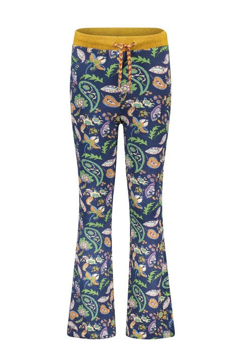 Meisjes Crepe Jersey Flare Pants With Aop Paisley van Like Flo in de kleur Paisley in maat 140.