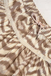 Meisjes Fine Twill Skirt With Aop Zebra van Like Flo in de kleur Zebra in maat 140.