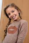 Meisjes Melee Puffy Dress Animal Skirt van Like Flo in de kleur Cinnamon in maat 140.