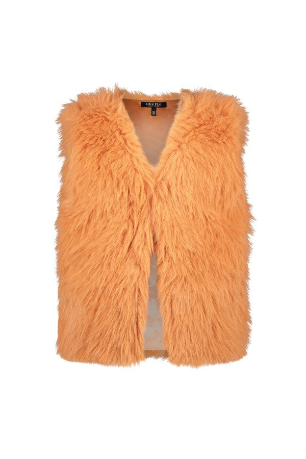 Like Flo Long Hair Fur Bodywarmer