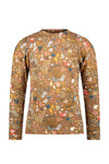 Like Flo Crepe Jersey Top With Aop Paisley