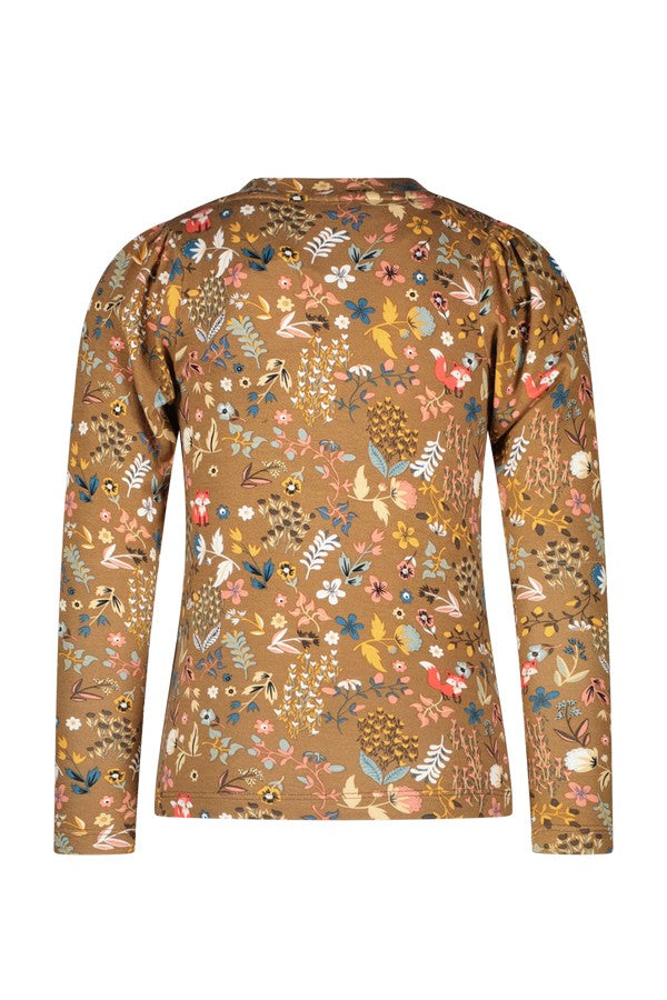 Like Flo Crepe Jersey Top With Aop Paisley