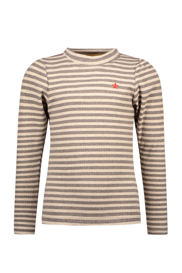 Like Flo Rib Rollneck Yd Stripe