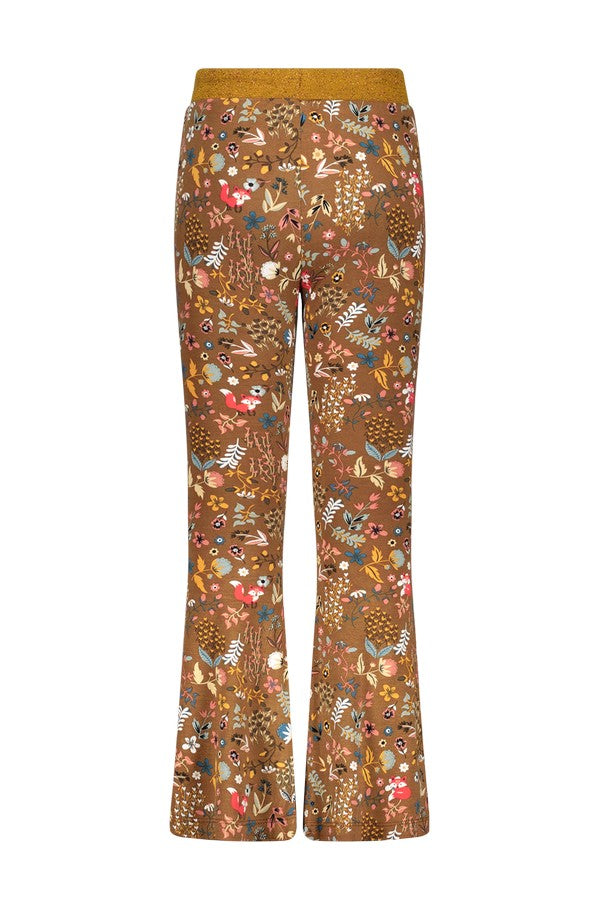 Like Flo Crepe Jersey Flare Pants With Aop Paisley