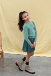 Like Flo Glitter Plisse Skirt