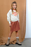Like Flo Glitter Plisse Skirt