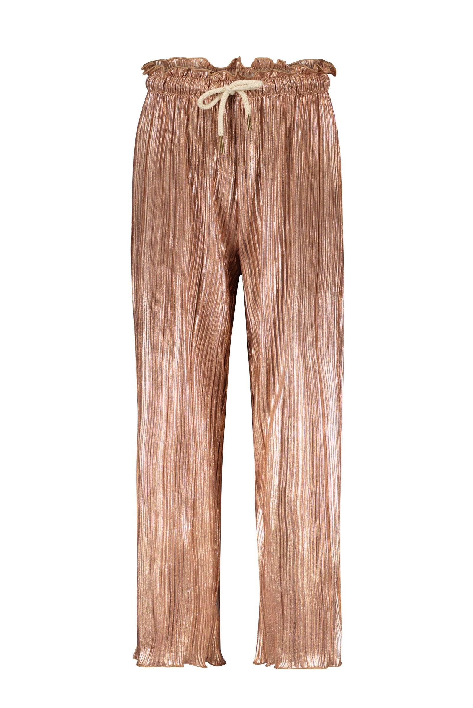 Like Flo Metallic Plisse Pants