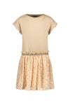 Meisjes Chiffon Flower Dress With Metallic Jersey Top van Like Flo in de kleur Flower in maat 140.
