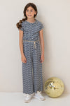 Like Flo Fancy Jersey Jumpsuit Ikat Panther