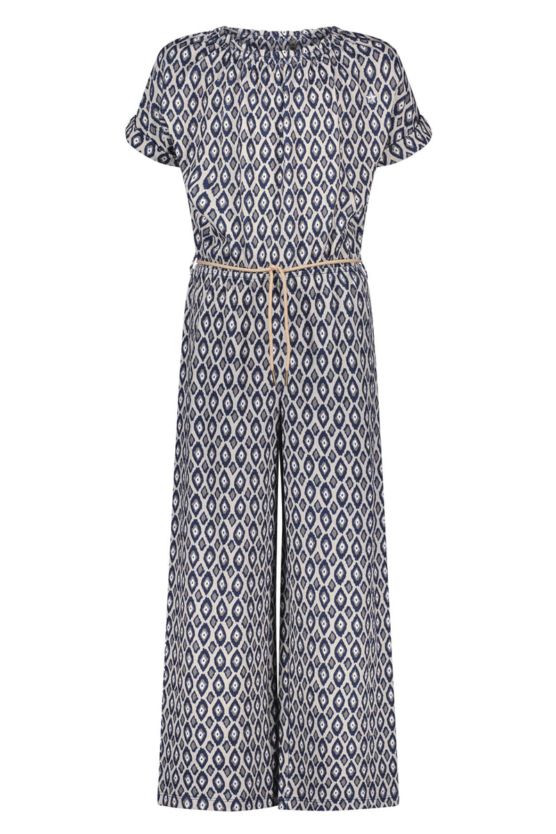 Like Flo Fancy Jersey Jumpsuit Ikat Panther