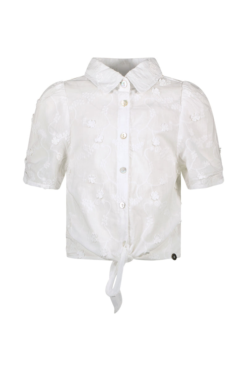Like Flo 3D Flower Knot Blouse