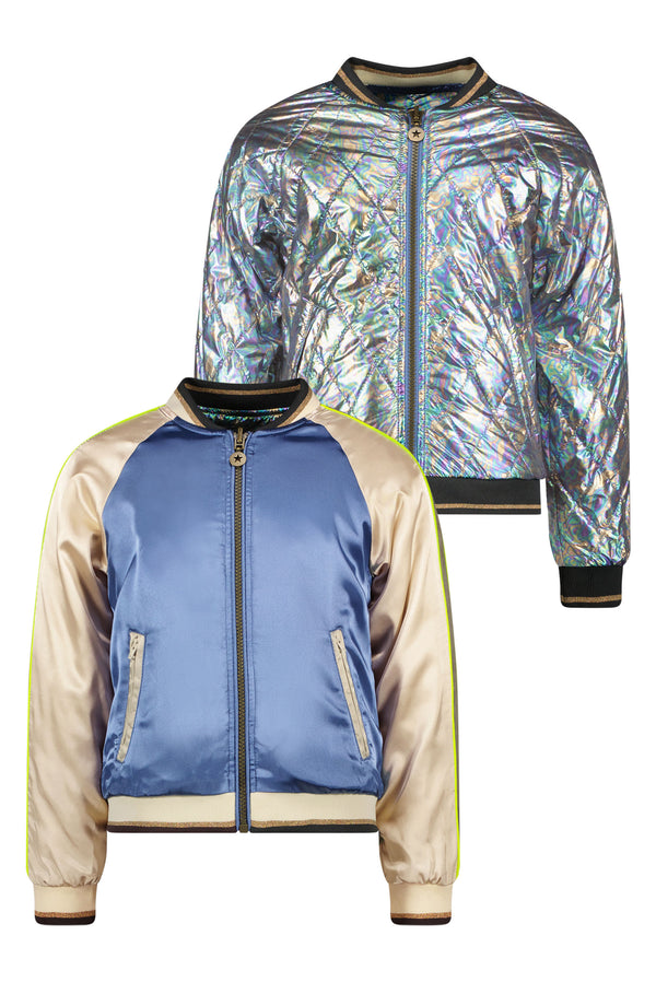 Like Flo Satin Bomber Reversible