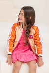Like Flo Satin Bomber Reversible