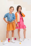 Like Flo Satin Bomber Reversible