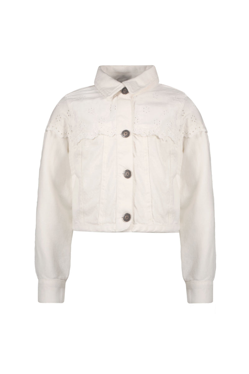 Like Flo Broidery Denim Jacket