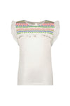 Like Flo Slub Jersey Tee Fancy Mesh