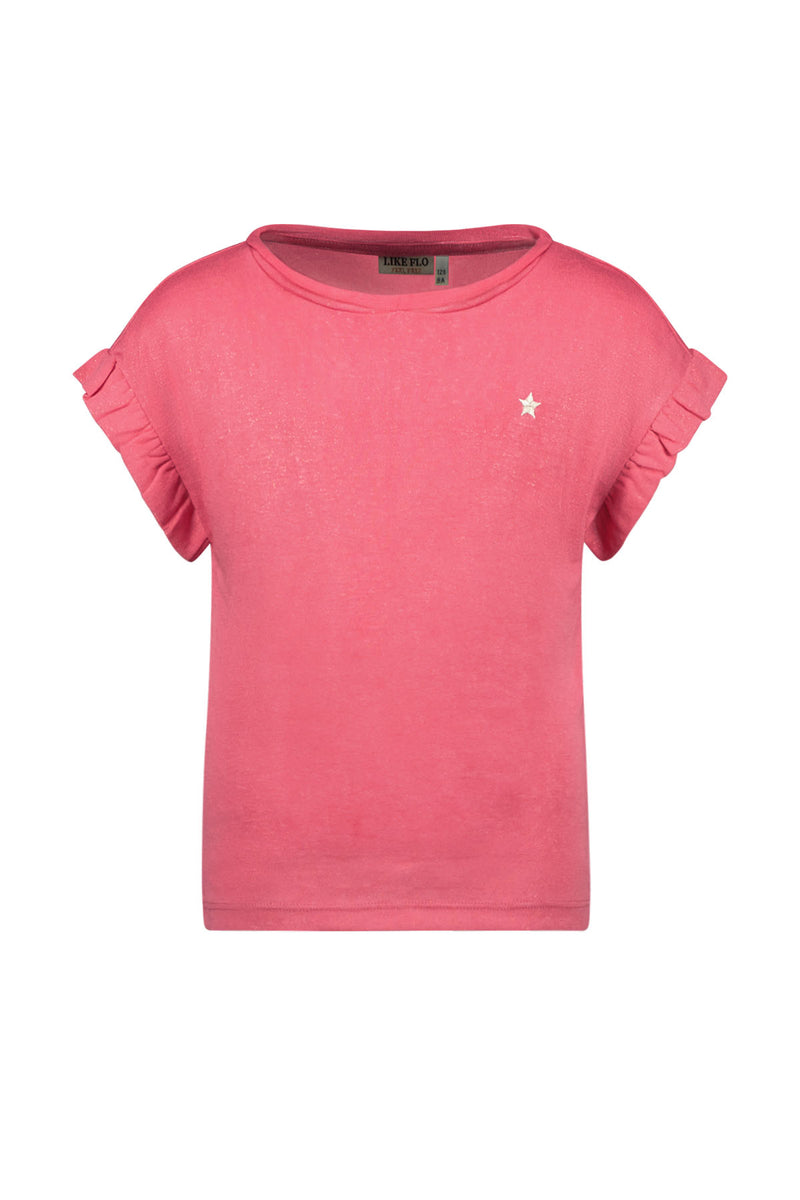 Like Flo Metallic Slub Jersey Tee