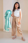 Like Flo Metallic Plisse Pants