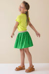 Like Flo Metallic Plisse Skirt