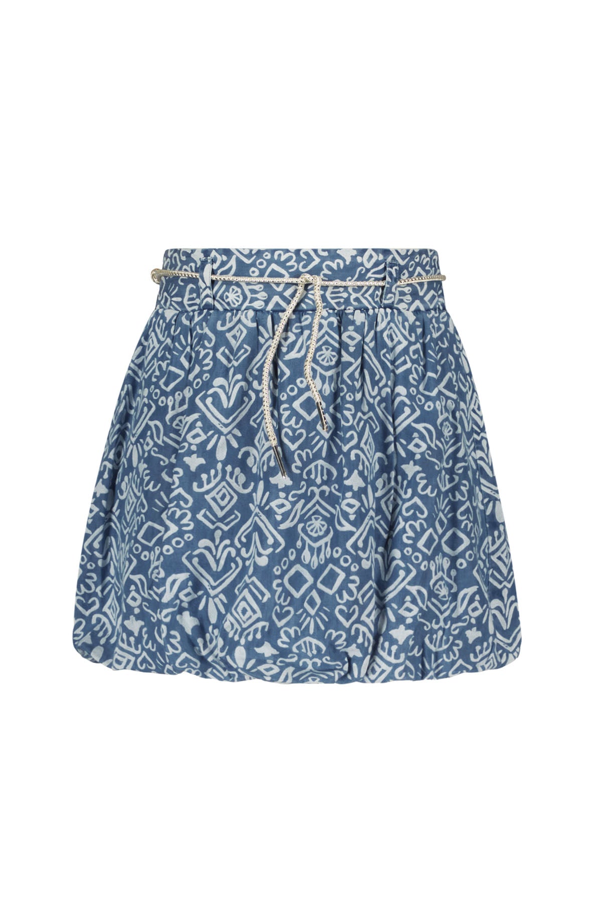 Like Flo Denim Ikat Balloon Skirt