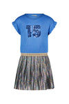Like Flo Glitter Dress, Metallic Jersey Top
