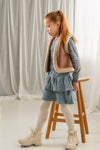 Like Flo Hila velvet 2 layer skirt