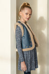Like Flo Mara girls dress with 2 layer skirt part