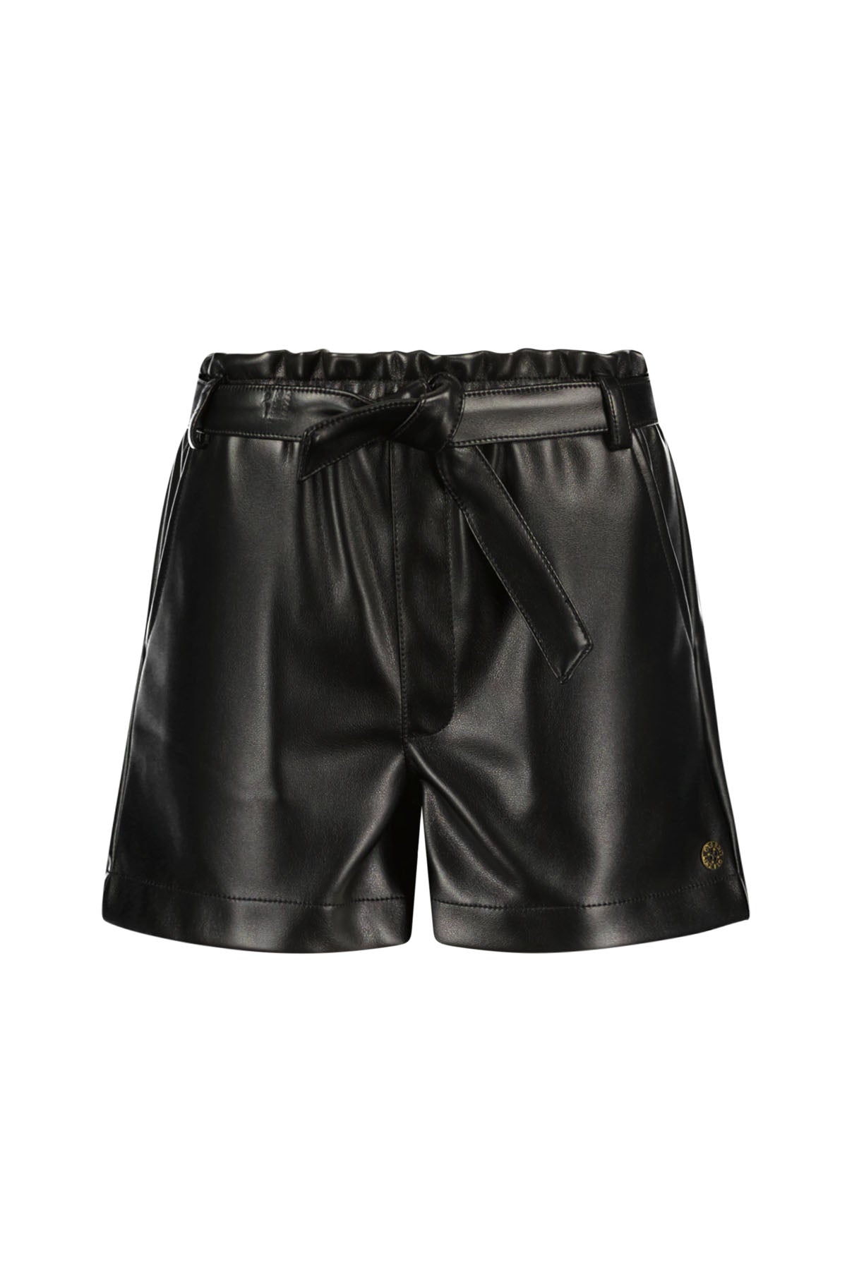 Like Flo Fay-Linn fake leather short with shell belt