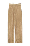 Meisjes FLORA plisse pants gold van Like Flo in de kleur Soft gold in maat 140.