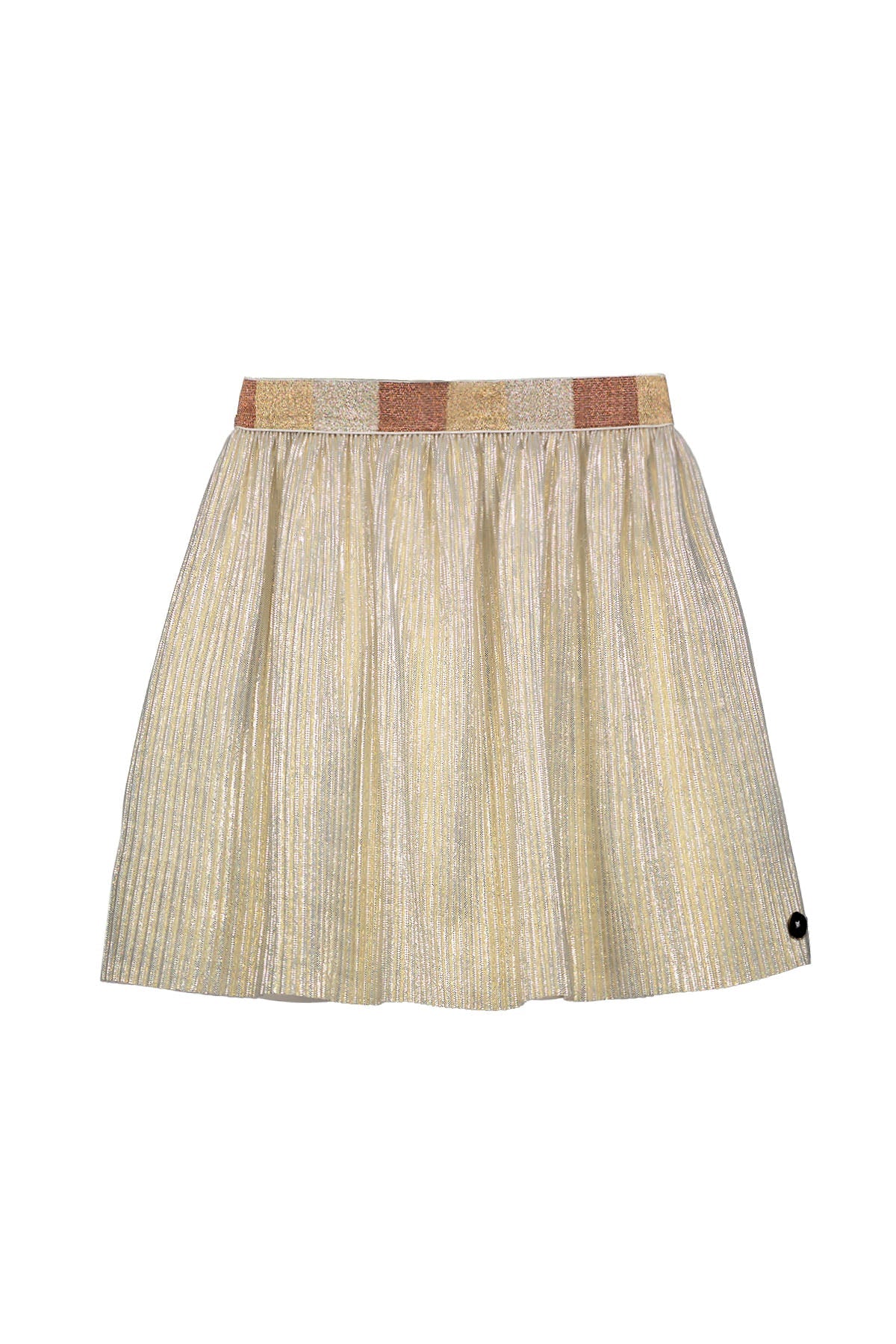 Meisjes Sara Plissé Skirt With Jersey Lining van Like Flo in de kleur Off white in maat 134-140.