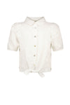 Like Flo Cindy 3D Flower Blouse With Balloon Sleeve