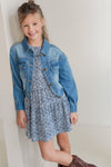 Like Flo Marley Aop Dress with Elasticated Waist