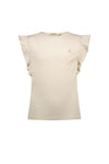Like Flo Rib Shirt With Ruffle