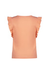 Like Flo Rib Shirt With Ruffle