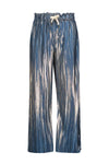 Like Flo Fenna Metallic Plissé Pants