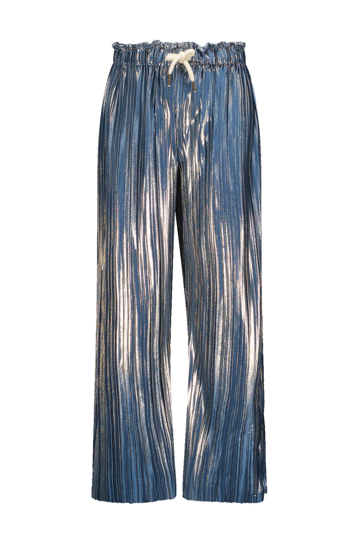 Like Flo Fenna Metallic Plissé Pants