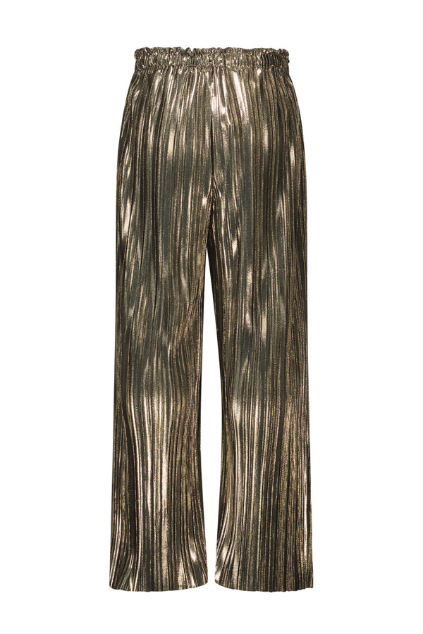 Like Flo Fenna Metallic Plissé Pants