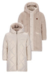 Like Flo Ariana reversible hooded long jacket