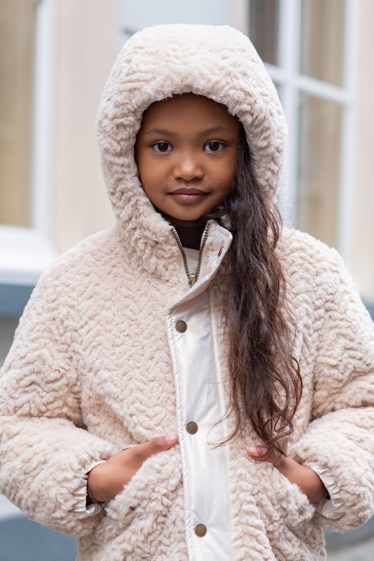 Like Flo Ariana reversible hooded long jacket