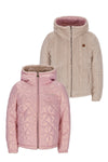 Like Flo Aimee reversible short hooded jacket