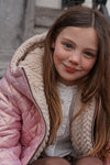 Like Flo Aimee reversible short hooded jacket