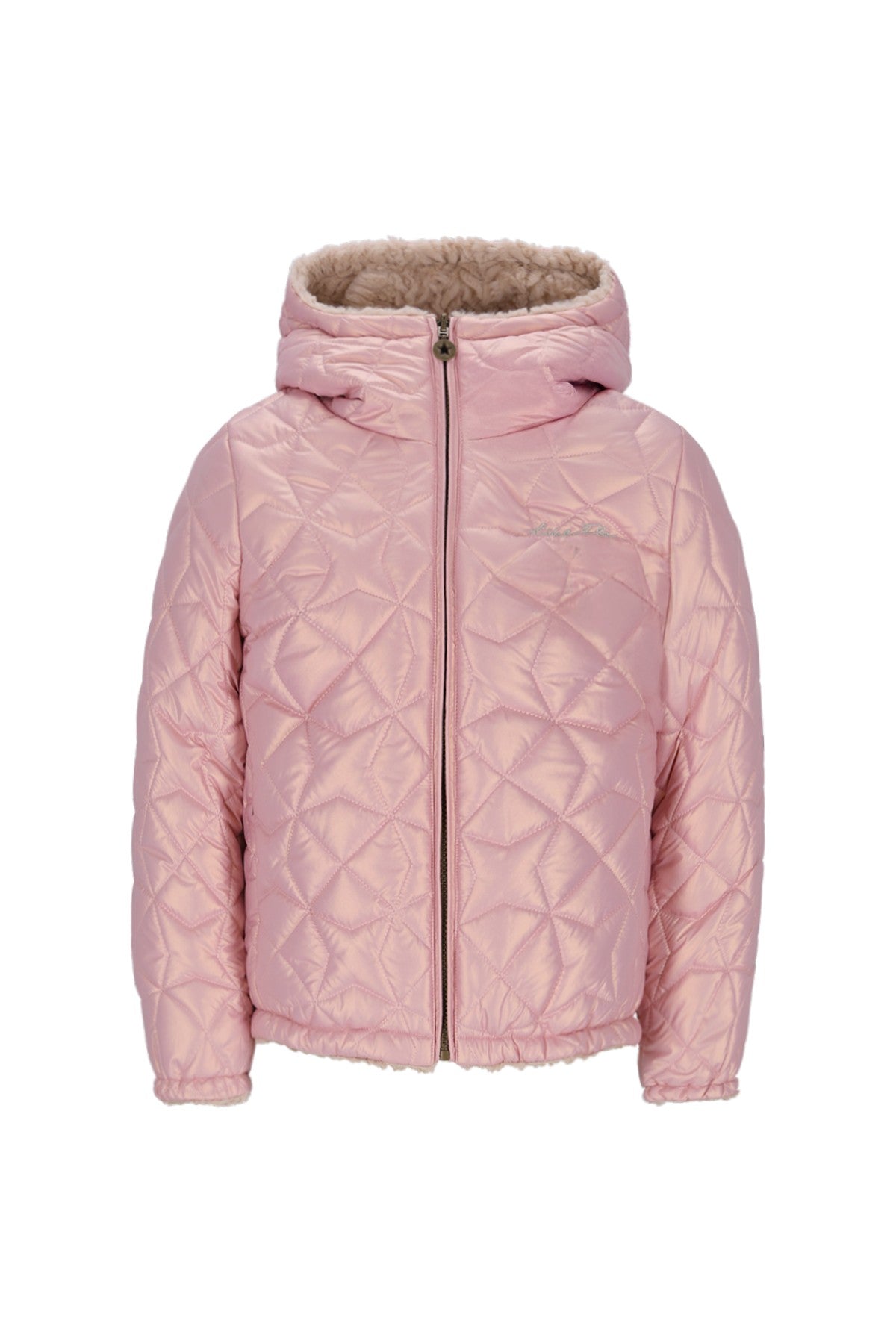 Like Flo Aimee reversible short hooded jacket
