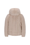 Like Flo Aimee reversible short hooded jacket