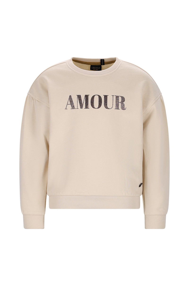 Like Flo Danee sweater with artwork