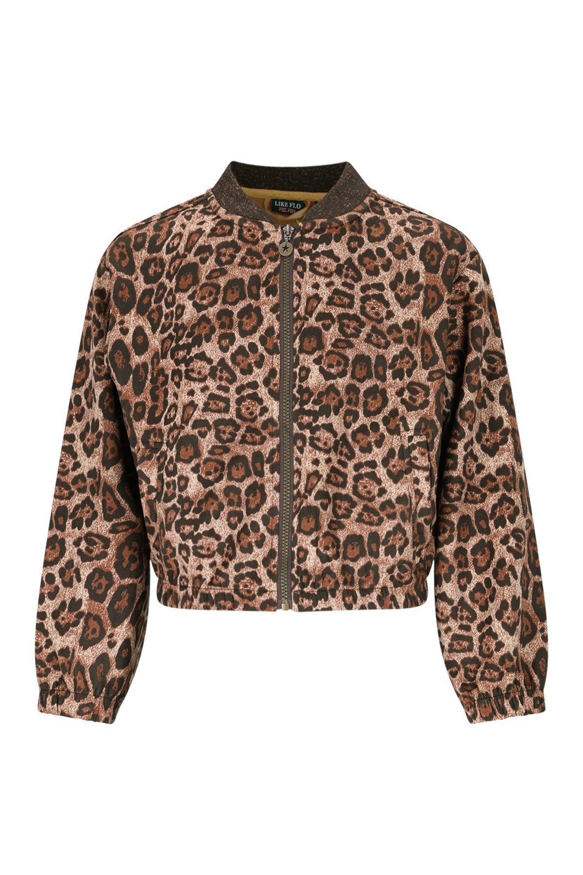 Like Flo Diala AOP cardigan with zipper closure