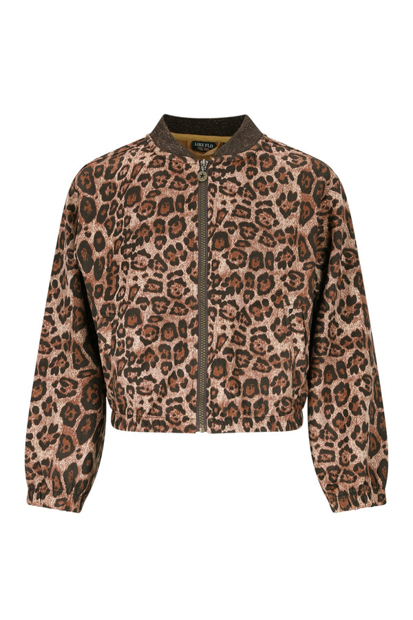 Like Flo Diala AOP cardigan with zipper closure