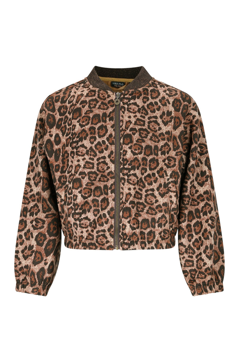 Like Flo Diala AOP cardigan with zipper closure