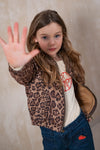 Like Flo Diala AOP cardigan with zipper closure