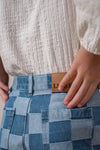 Like Flo Eli jacquard jersey blouse